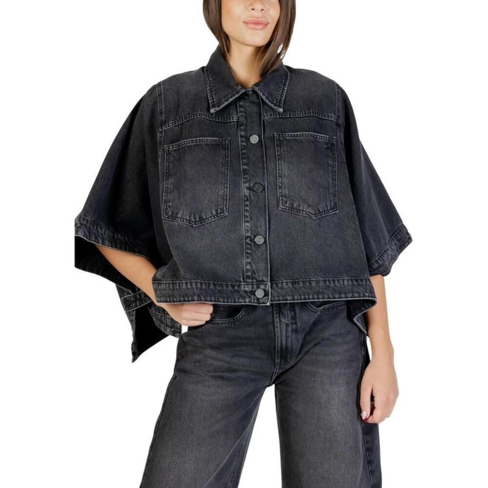 Colcci Black Cotton Denim Women's Jacket